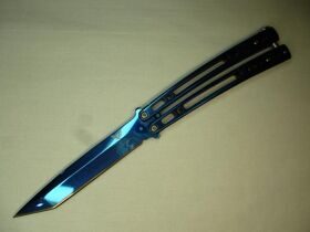 Балисонг Нож бабочка Синяя